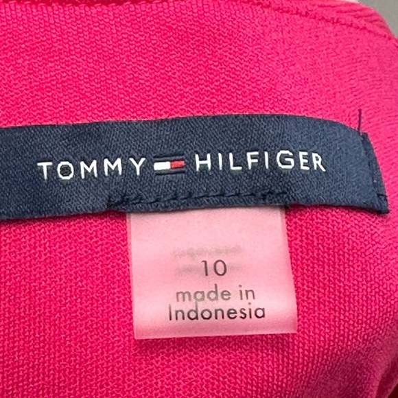 Tommy Hilfiger Sleeveless V Neck Midi Dress - Hot Pink - size 10 - Picture 6 of 9